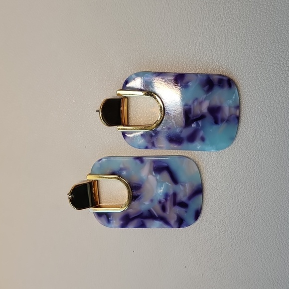 Kate Spade Geo Lilac Purple Earrings - Picture 2 of 3